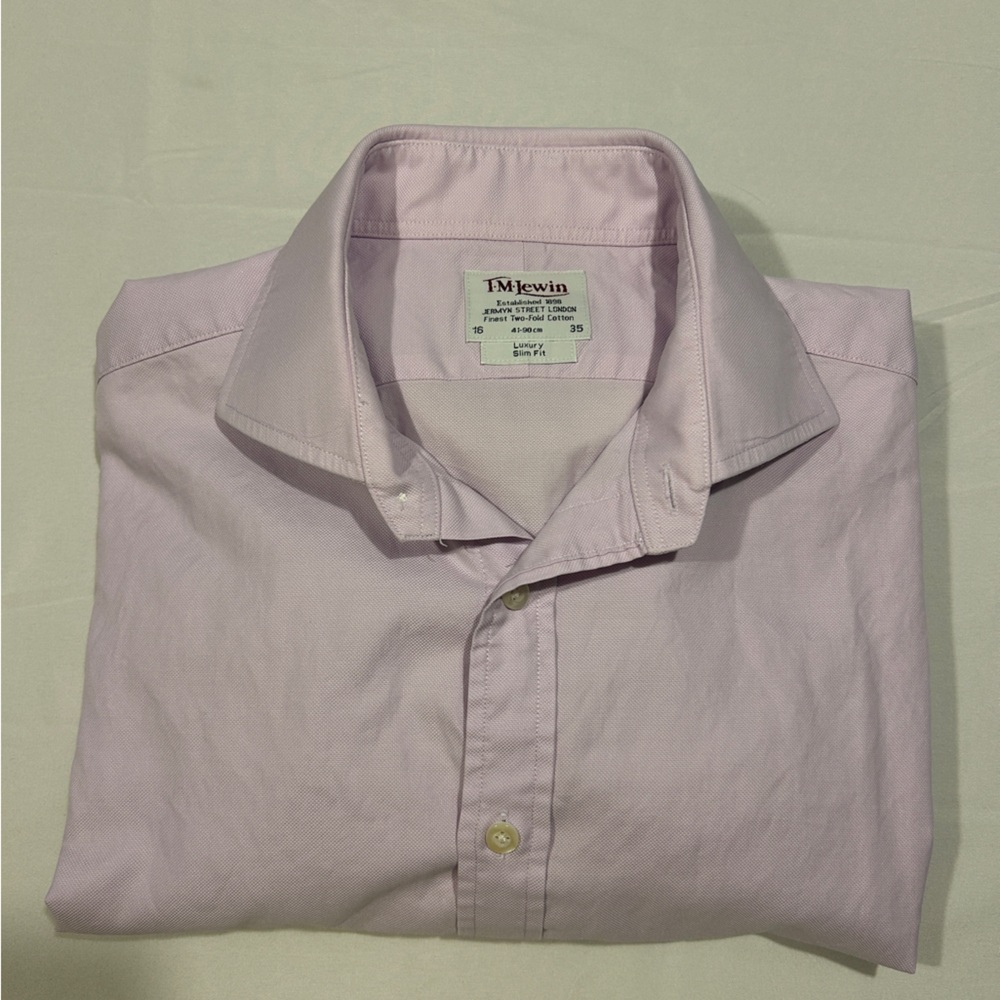 T.M.Lewin Light Purple Dress Shirt
